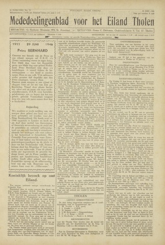 Eendrachtbode (1945-heden)/Mededeelingenblad voor het eiland Tholen (1944/45) 1946-06-28