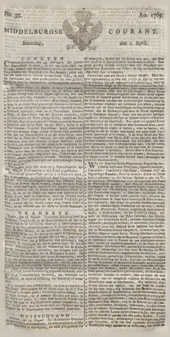 Middelburgsche Courant 1769-04-01