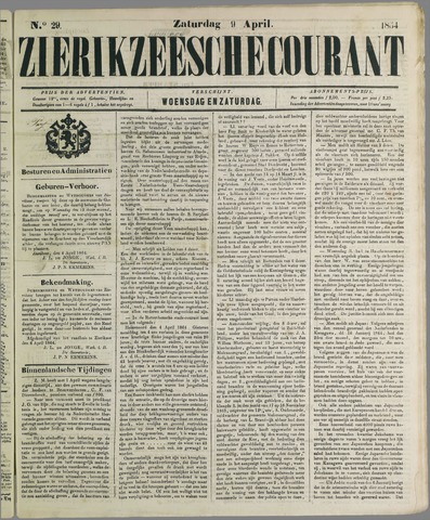 Zierikzeesche Courant 1864-04-09