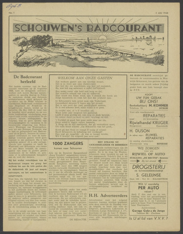 Schouwen's Badcourant 1948