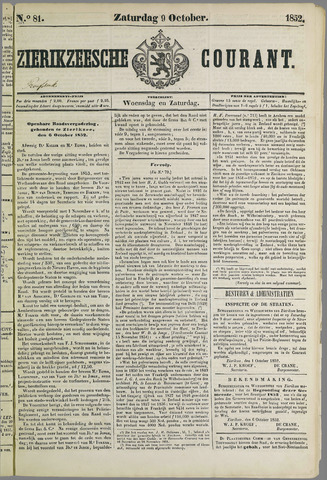 Zierikzeesche Courant 1852-10-09
