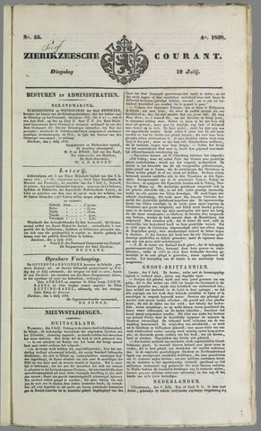 Zierikzeesche Courant 1838-07-10