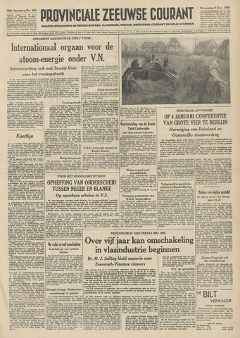 Provinciale Zeeuwse Courant 1953-12-09