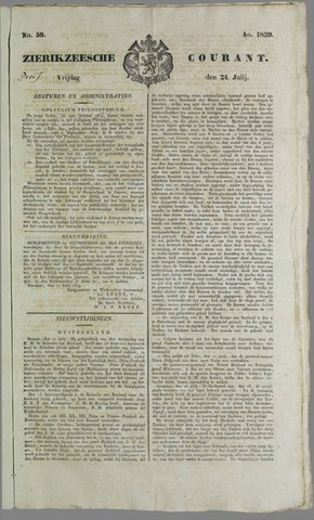 Zierikzeesche Courant 1829-07-24
