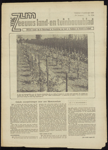 Zeeuwsch landbouwblad ... ZLM land- en tuinbouwblad 1969-01-17