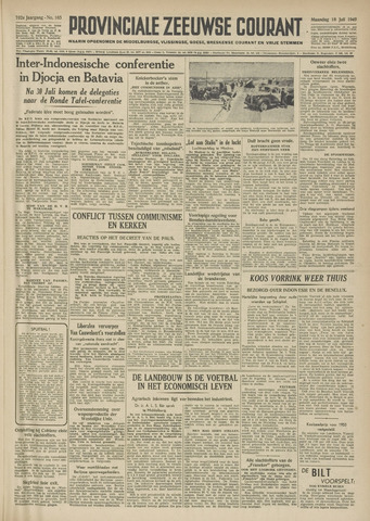 Provinciale Zeeuwse Courant 1949-07-18