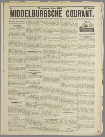 Middelburgsche Courant 1924-05-14