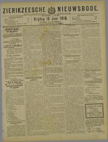 Zierikzeesche Nieuwsbode 1916-06-16