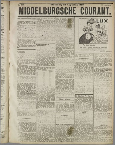 Middelburgsche Courant 1920-08-25