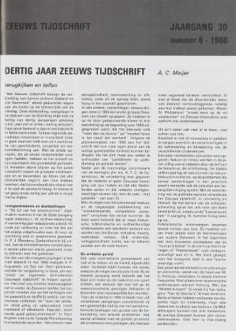 Zeeuws Tijdschrift 1980-11-01