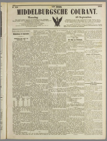 Middelburgsche Courant 1910-09-26