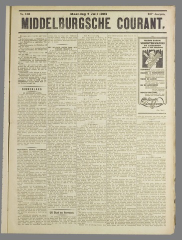 Middelburgsche Courant 1924-07-07