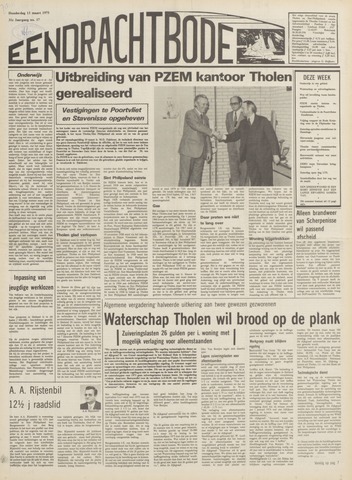 Eendrachtbode /Mededeelingenblad voor het eiland Tholen 1975-03-13