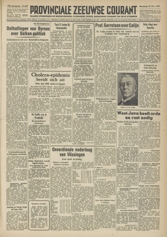 Provinciale Zeeuwse Courant 1947-10-20