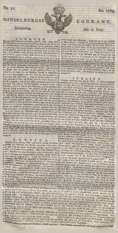 Middelburgsche Courant 1769-06-15