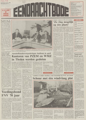 Eendrachtbode /Mededeelingenblad voor het eiland Tholen 1990-03-08