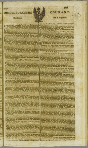 Middelburgsche Courant 1816-08-01