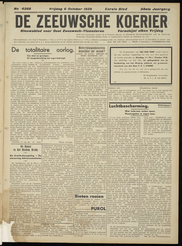 Zeeuwsche Koerier 1939-10-06