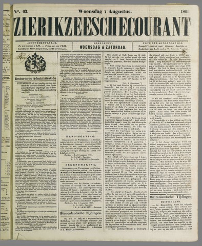 Zierikzeesche Courant 1861-08-07