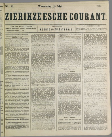 Zierikzeesche Courant 1870-05-25