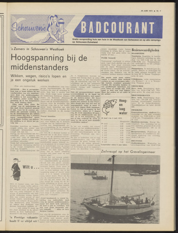 Schouwen's Badcourant 1973-06-29