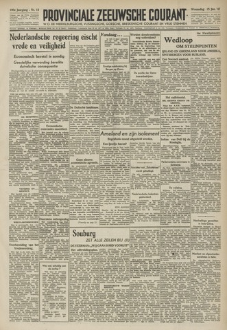 Provinciale Zeeuwse Courant 1947-01-15