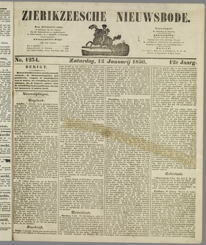 Zierikzeesche Nieuwsbode 1856-01-12