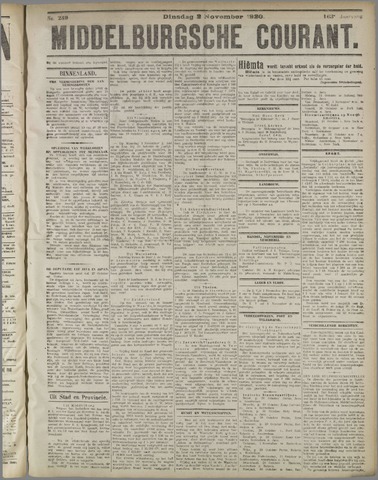 Middelburgsche Courant 1920-11-02