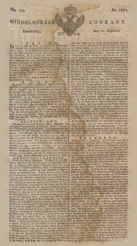 Middelburgsche Courant 1772-08-20