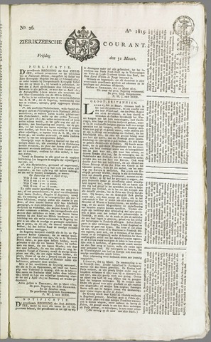 Zierikzeesche Courant 1815-03-31