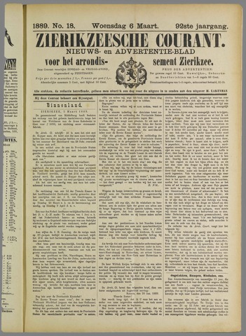 Zierikzeesche Courant 1888-03-06