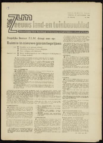 Zeeuwsch landbouwblad ... ZLM land- en tuinbouwblad 1963-09-27