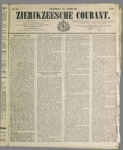 Zierikzeesche Courant 1871-02-18