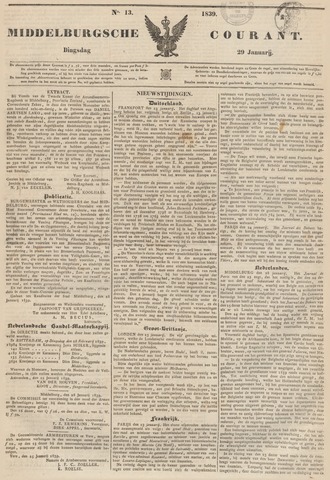 Middelburgsche Courant 1839-01-29