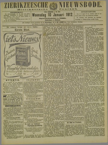 Zierikzeesche Nieuwsbode 1912-01-10