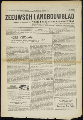 Zeeuwsch landbouwblad ... ZLM land- en tuinbouwblad 1953-03-21
