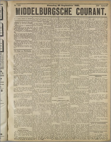 Middelburgsche Courant 1920-09-20