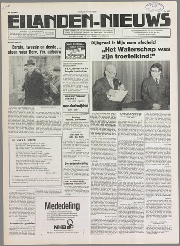 Eilanden-nieuws. Christelijk streekblad op gereformeerde grondslag 1977-11-01