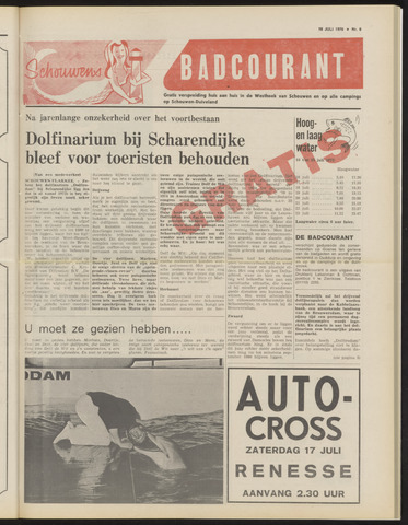 Schouwen's Badcourant 1976-07-16