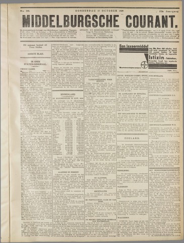 Middelburgsche Courant 1929-10-17