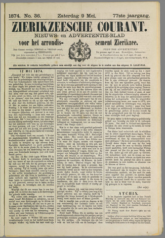 Zierikzeesche Courant 1874-05-09