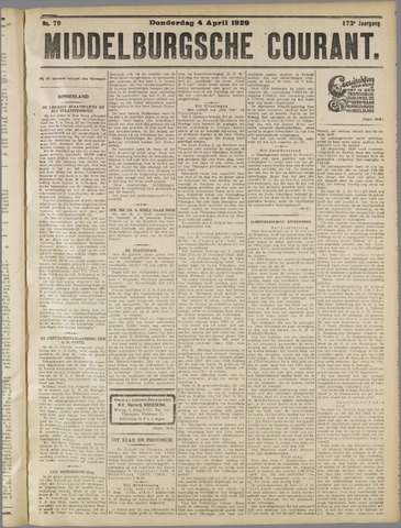 Middelburgsche Courant 1929-04-04