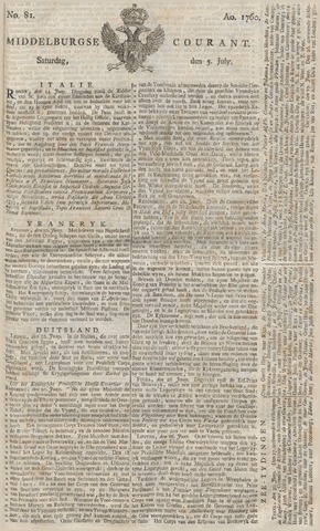Middelburgsche Courant 1760-07-05