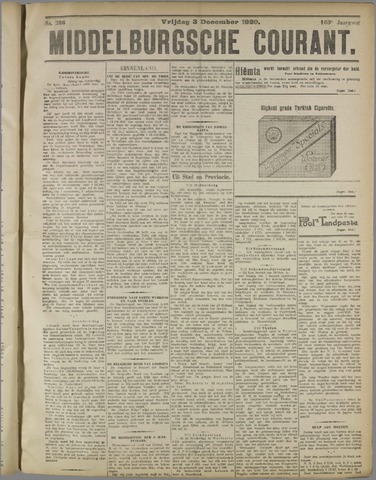 Middelburgsche Courant 1920-12-03