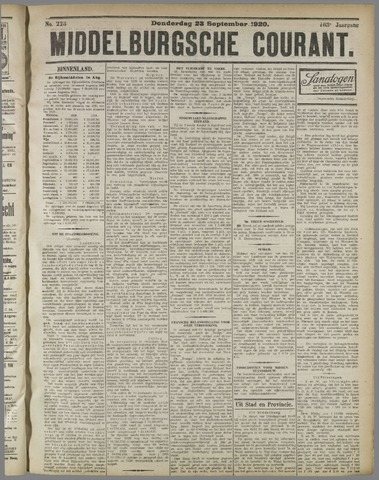 Middelburgsche Courant 1920-09-23