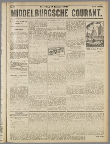 Middelburgsche Courant 1929-01-19