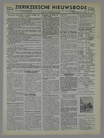 Zierikzeesche Nieuwsbode 1943-06-19