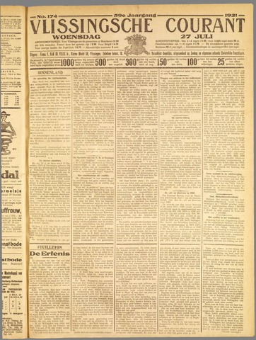 Vlissingse Courant 1921-07-27