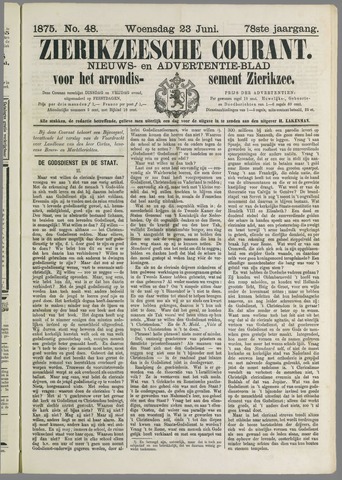 Zierikzeesche Courant 1875-06-23