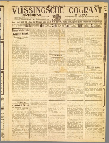Vlissingse Courant 1921-07-02